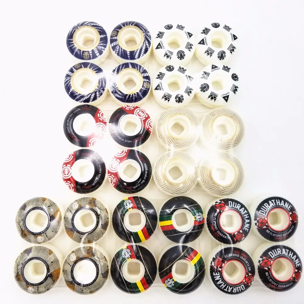 Element Skateboard Wheels 4PCS New arrival 52mm 101A PU Skate Wheels