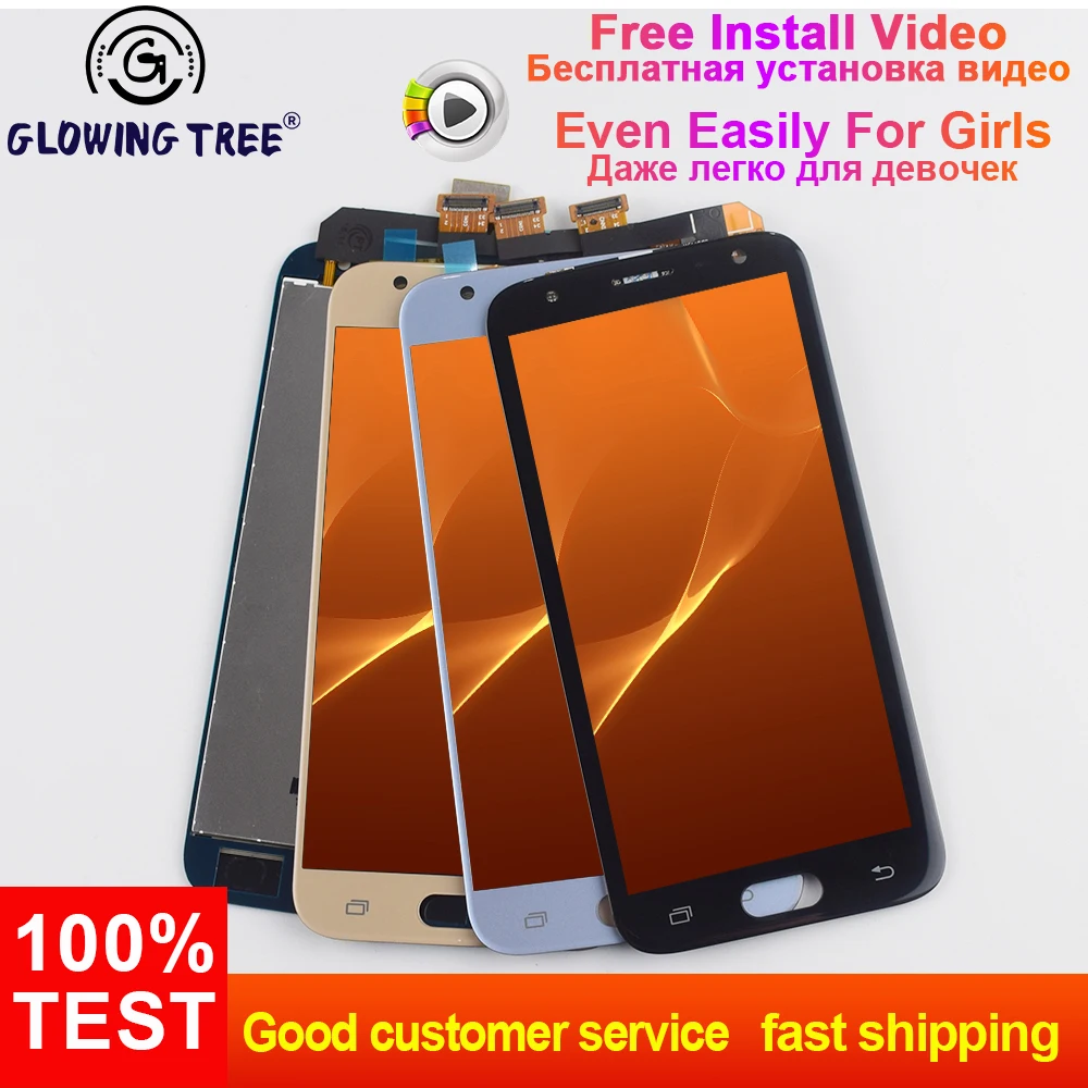 

J330f LCD For Samsung Galaxy J3 2017 J330 J330F LCD Display Monitor Module Panel + Touch Screen Sensor Digitizer Assembly