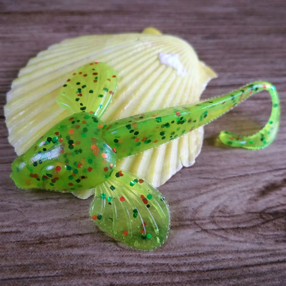  1PCS 4.6g 8cm Silicone Fishing Lures Soft Bait Fly Fishing Lifelike Swimming Bait Fish-shape Artifi