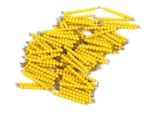 Juguete del bebé Cadena de Cuentas de Oro 1000 Unids Matemáticas Montessori Educación Preescolar Formación Preescolar Juguetes Para Niños Brinquedos juguetes