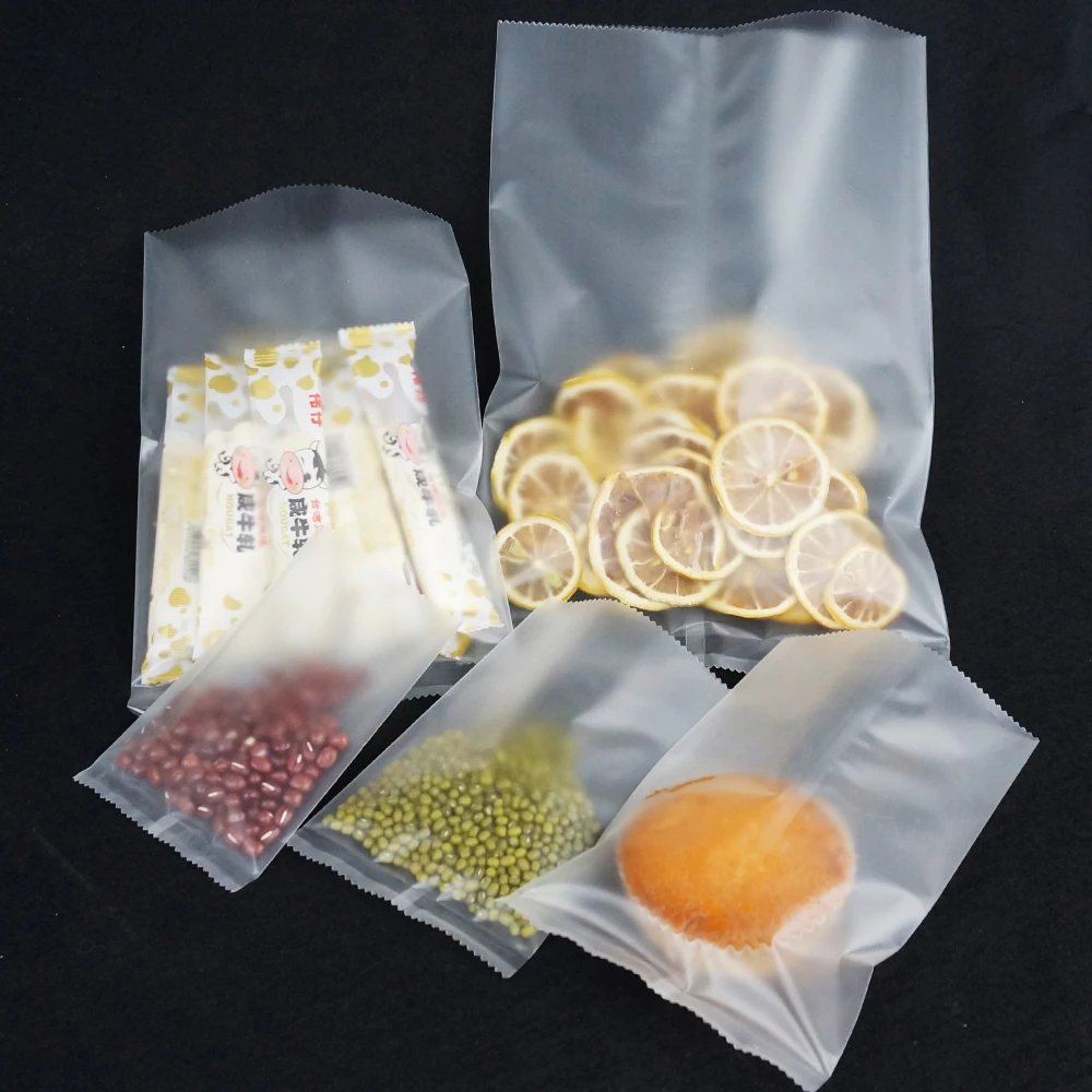 Us 30 5 Ping Pocket 100pcs Matte Clear Plastic Bags Surface Frosted Transpa Flat Bag Heat Seal Pouch Food Storage Sack Biscuits Pack In