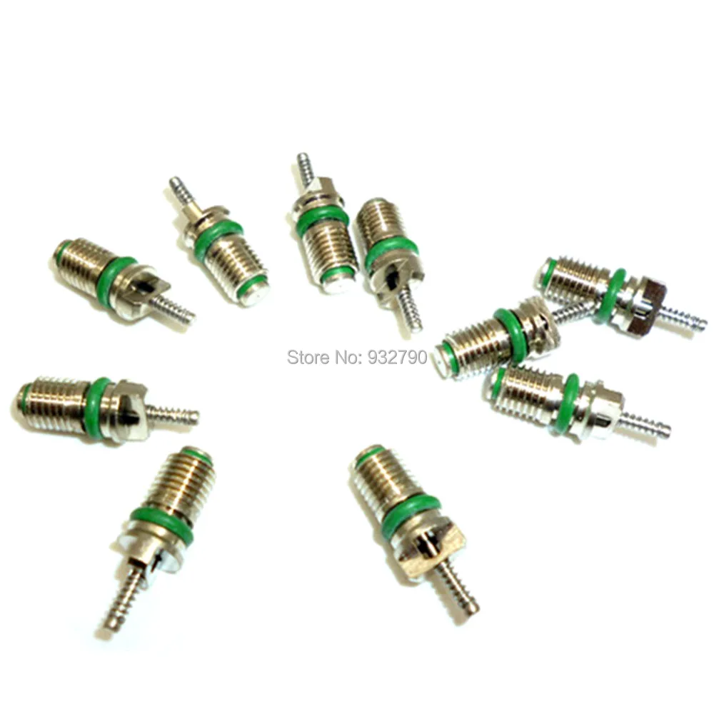 

10pcs A/C R134a Air Conditioning Refrigeration Tire Valve Core AC Valve Stem Cores Replacement Parts High Pressure-resistant