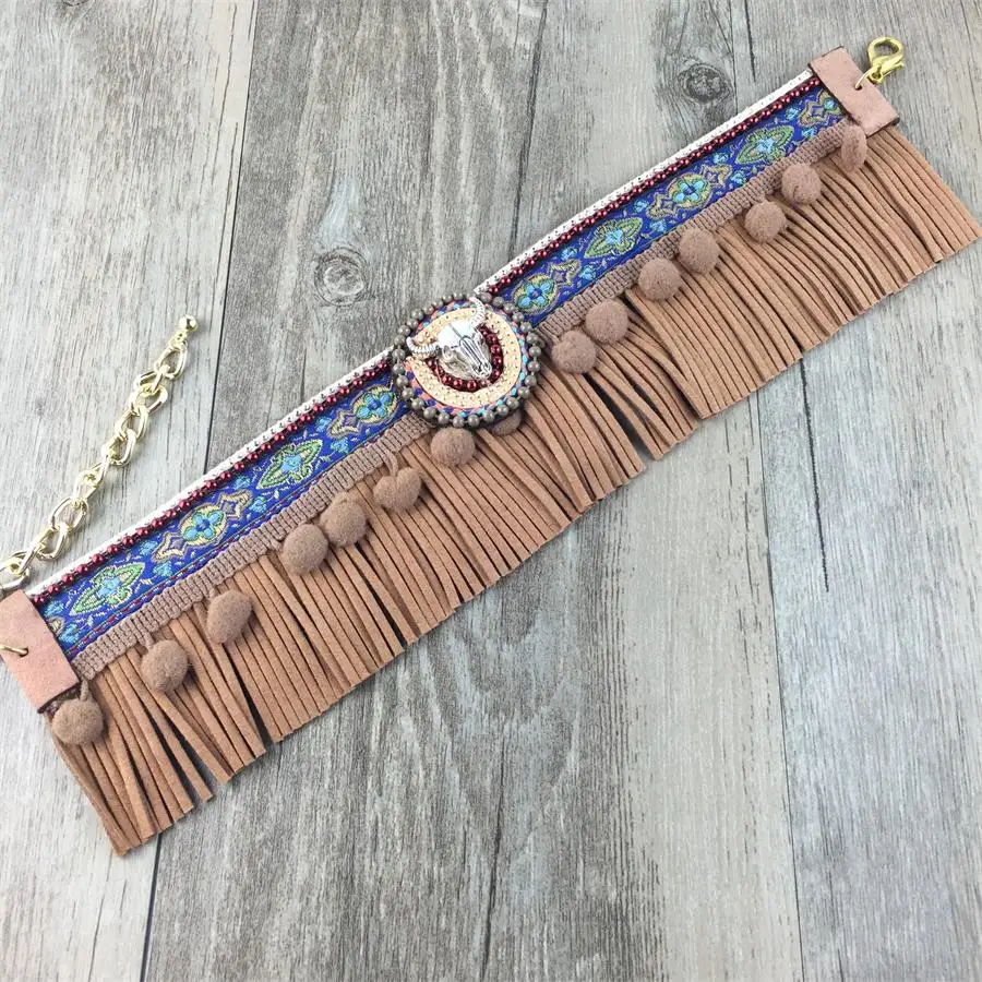 Boho браслет на ногу Цыганский босиком tornozeleira pulseras tobilleras перо brwon кисточкой Шарм лодыжки барецет сандалии - Окраска металла: COFFEE