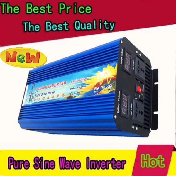 

4000 watt 4000W Pure Sine Wave Power Inverter with CE DC 12V/24V TO AC 220V - 240V, ROHS approved 8000W peak power