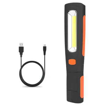 

3W COB LED Mini Pen Light Work Inspection Flashlight Torch Lamp With the Bottom Magnet Work Lights Lantern For Camping 6.5