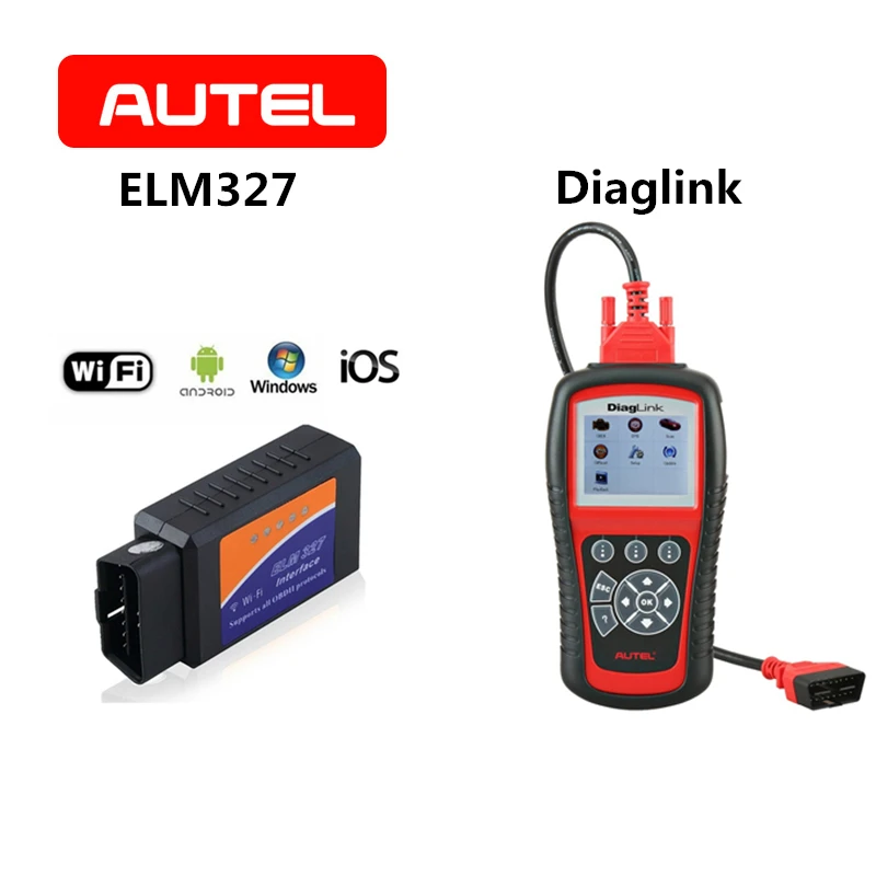 AUTEL pic18f25k80 ELM327 V1.5 Scanner OBDII Diagnostic Tool OBD2 ELM327 Bluetooth WiFi Diesel Auto Code Reader/Diaglink Scanner elm327 d2 obd2 obdii bluetooth adapter auto scanner torque android