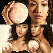 Стойкий плюшевый пуф для макияжа мягкий и удобный свободный порошок румяна, маркер косметический пуф