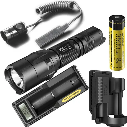 NITECORE P20 фонарь CREE XM-L2(U2) Макс. 800 люмен дальность луча 210 м двойной переключатель задний ручной фонарь для поисково-спасательных работ - Испускаемый цвет: Full Set