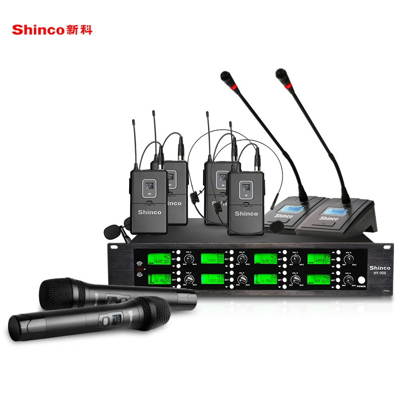 

Wireless microphone one for eight professional stage performance KTV conference gooseneck lavalier microphone desktop microphone