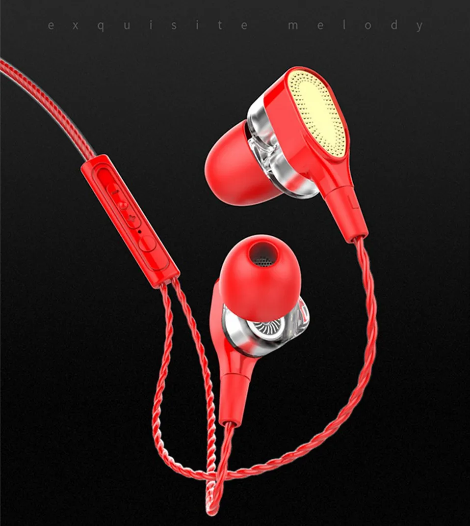 High Quality Ear Phones In Ear Headphones 3.5mm Wired Earphones Stereo Earbuds with Mic for Xiaomi iPhone PC Bass Sound Headset  (14)