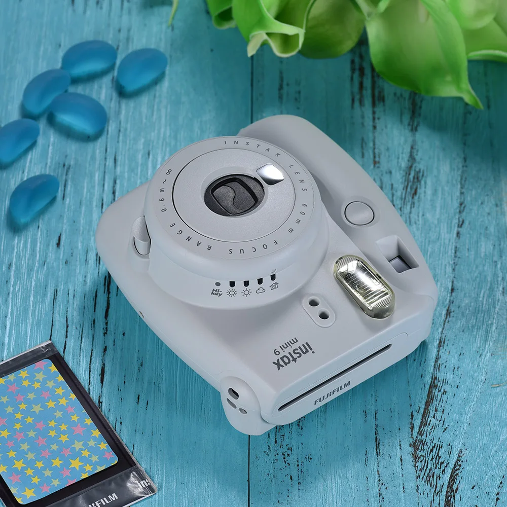 Фотокамера моментальной печати Fujifilm Instax Mini 9 с 20 листами пленочной бумаги с зеркалом для селфи 2* Батарейная камера для Fujifilm Instax Mini