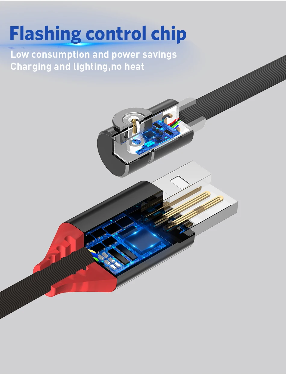 USLION светодиодный светящийся Магнитный кабель для быстрой зарядки Micro usb type C для iPhone XS X 8 samsung S10 Магнитный телефонный кабель