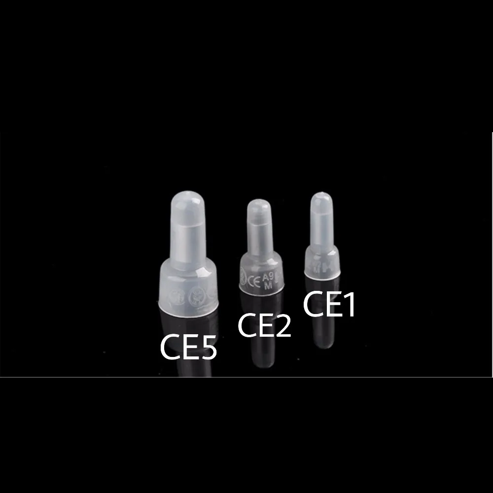 100 шт. CE1X CE1 CE-1X/CE2X CE2 CE-2X обжимной колпачок закрытый конец провода Пресс Разъемы 22-14 AWG Калибр автомобильный терминал