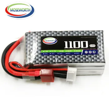 

New Battery 4S 14.8V 1100mAh 25C RC LiPo Battery For RC Airplane Drone Helicopter Quadrotor Car Boat Truck Batteries LiPo 4S