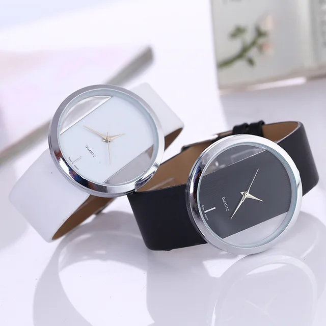 Ladies Elegant Wrist Watches Simple Dial PU Strap Minimalist Quartz Watch for Wo Ladies Elegant Wrist Watches Simple Dial PU Strap Minimalist Quartz Watch for Wo