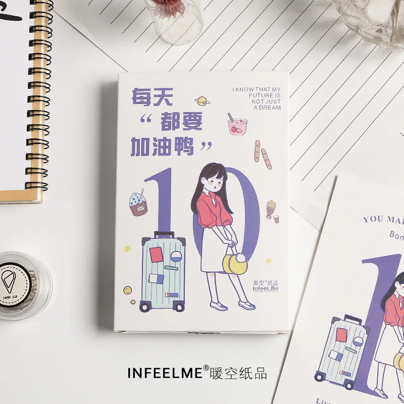 

3 set/1 lot Cartoon Number Greeting Card Postcards Birthday Bussiness Gift Card Set Message Card W-KP-1799