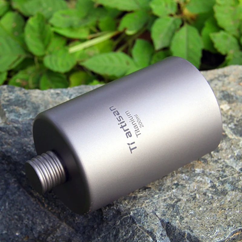 200ml Ultralight Titanium Wine Beverage Bottle,Outdoor Picnic camping cooking tableware,Travel Flagon Flask,Portable Drinkware