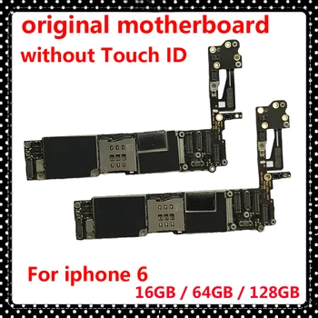 

16g 64gb 128g Complete Logic Board for iphone 6 Original Motherboard IOS System unlocked for iphone 6 Mianboard without Touch ID