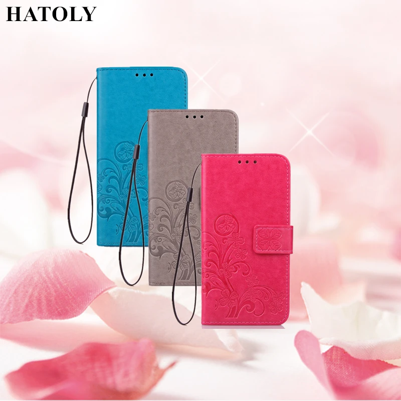 Чехол-книжка HATOLY для Sony Xperia L2 Dual Кожаные чехлы мягкий силиконовый чехол-подставка