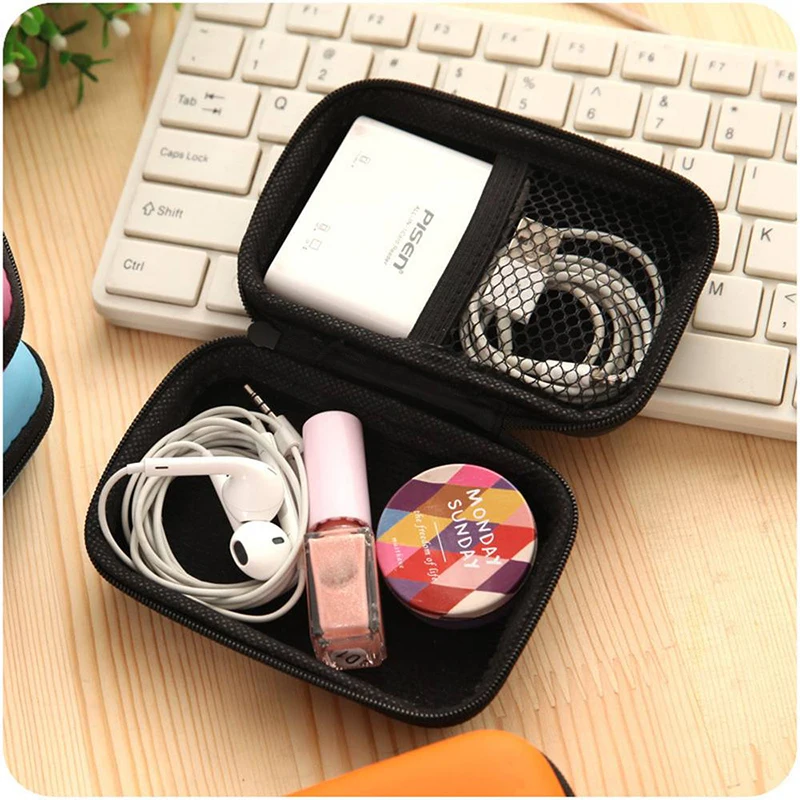 Portable EVA Hard Shockproof Storage Cases Phone Data Cable Charger Earphone Bag New | Дом и сад