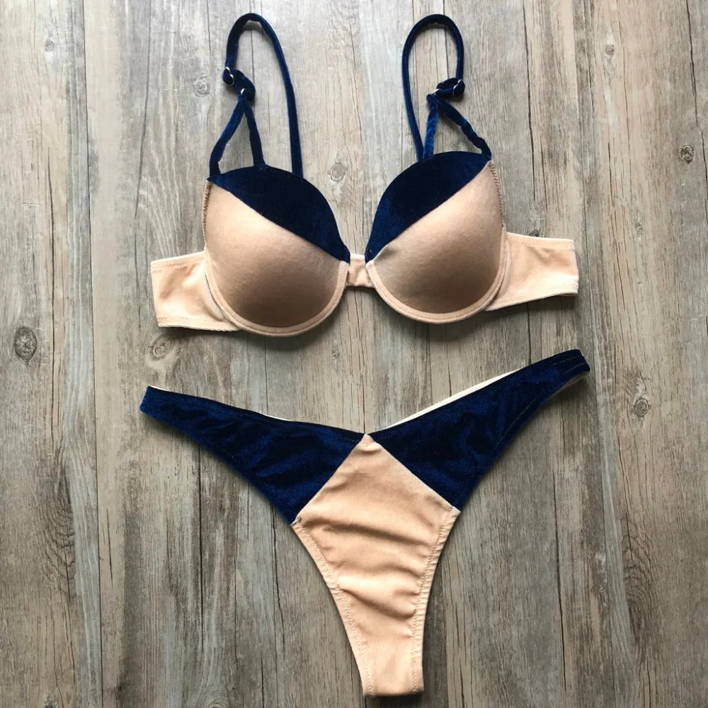 2019 woman sexy bikini suit casual sports sexy hot gold summer beach swimming suit push up sexy bikinis e fatos de banho 40J5 (6)
