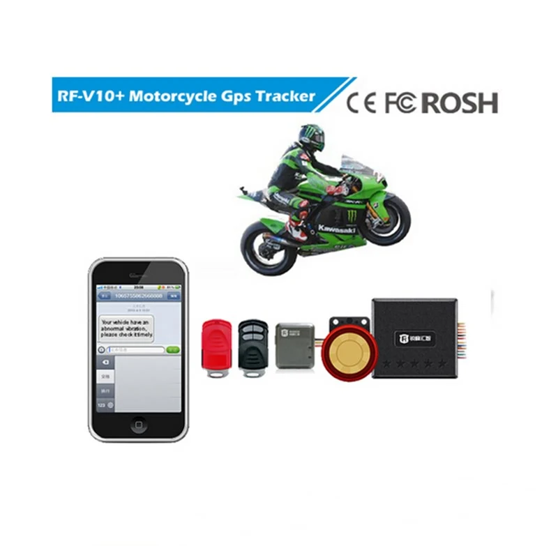 

Professional GPS Motorcycle Tracker Quad Band GSM GPRS SMS Long Time Standby With 125DB Alarm and SMS Alert 5-15m Accuracy