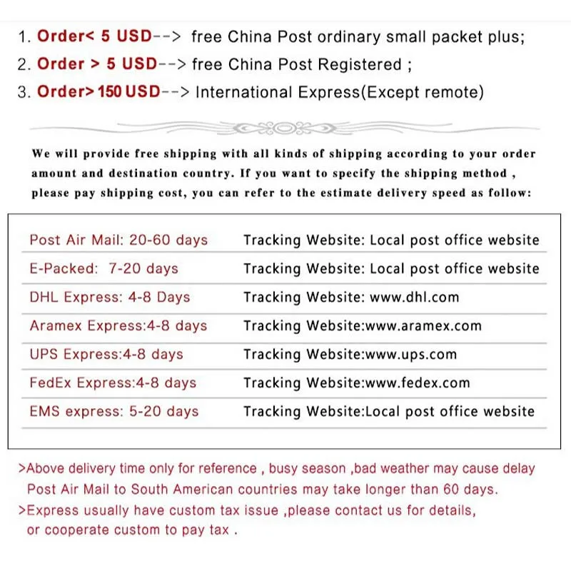 new shipping
