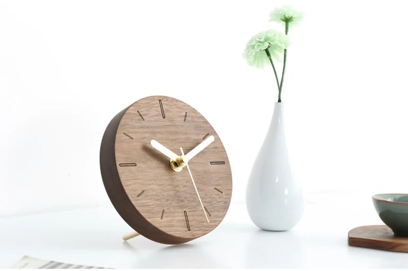vintage wooden clock clock industrial la crosse mini antique decoration reloj sobremesa moderno decoracion alarm clock batman wood clock desk (8)
