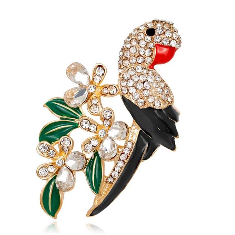 Luxury Colorful Peacock bird Extra Large Brooch pin Vintage