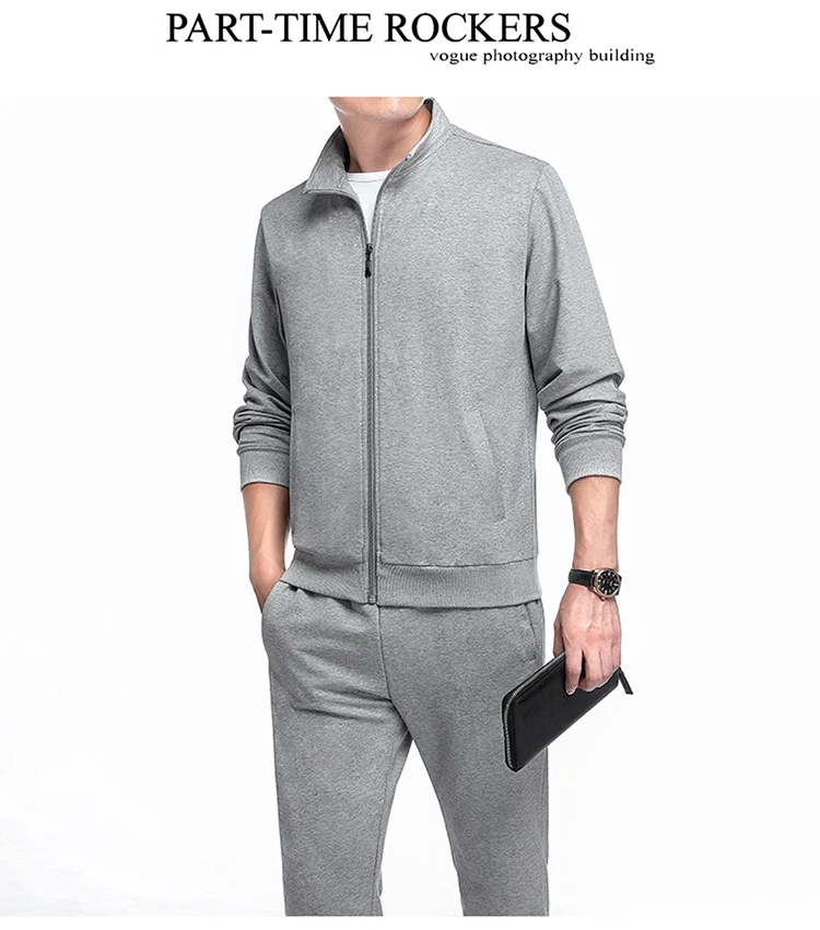Высокое качество мужской свитер с брюками из двух частей весна и осень большой размер 5XL мужской спортивный костюм мужской повседневный костюм P35