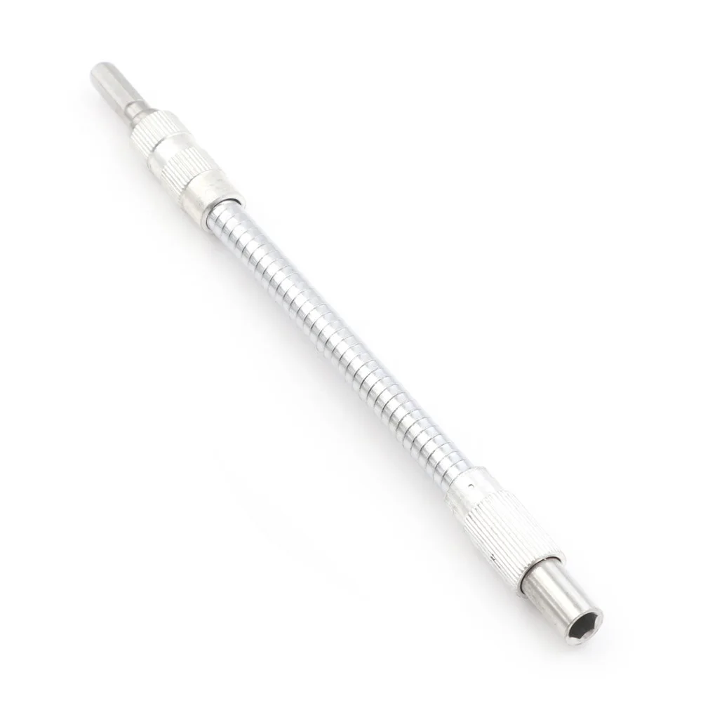 20cm/30CM Metal 20cm 30cm 1/4" Hex Extension Bit  Flex Screwdriver Extension Adapter Holder Flexible Hose Screwdriver DIY Tools
