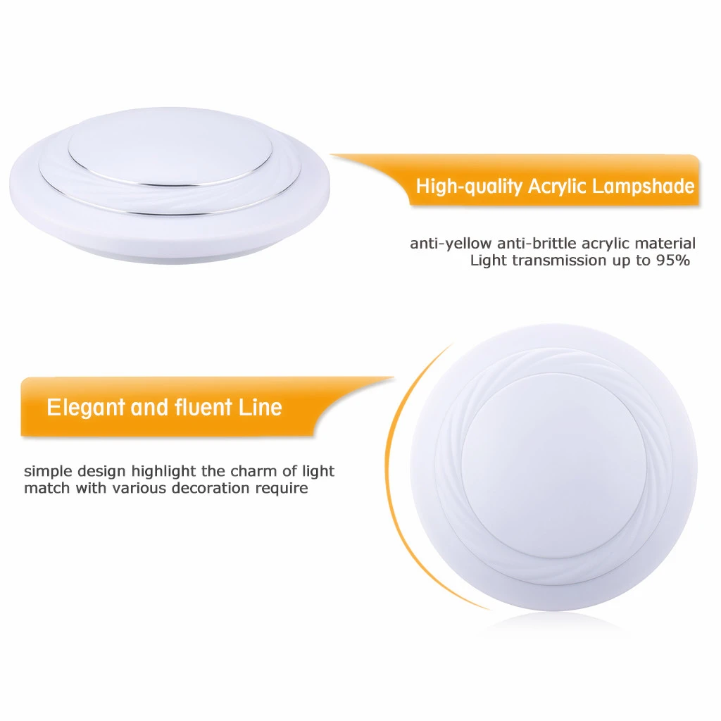 24W Round LED Ceiling Light, white/ natural white/ warm white 3 modes (3)