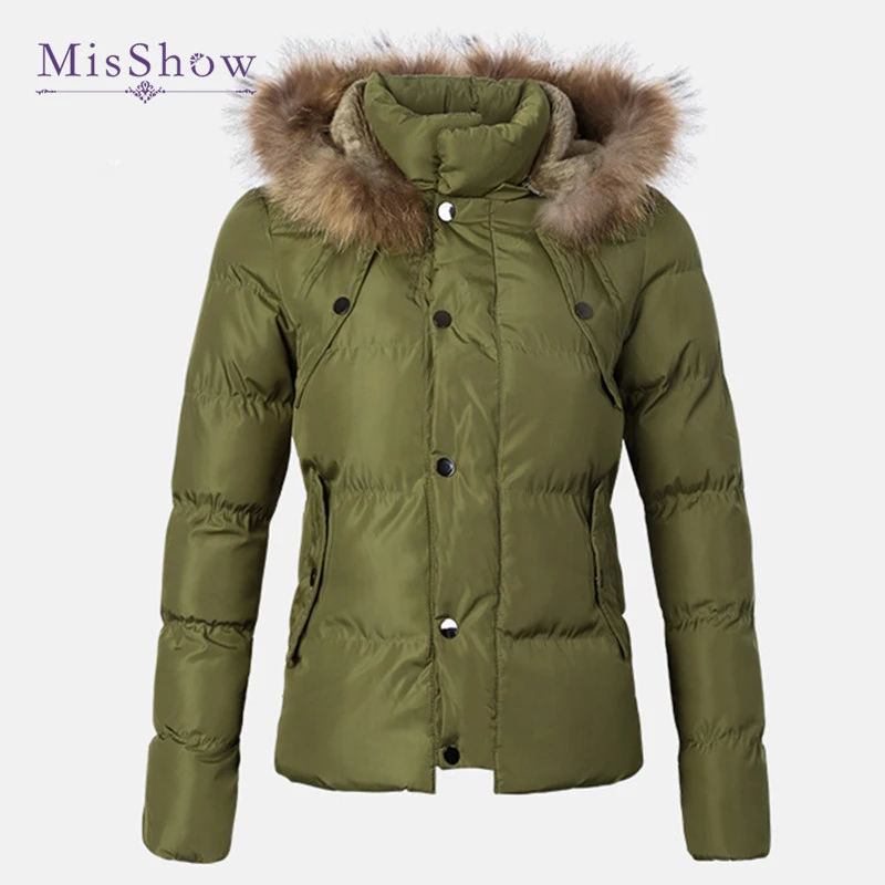 navy blue jacket with fur hood