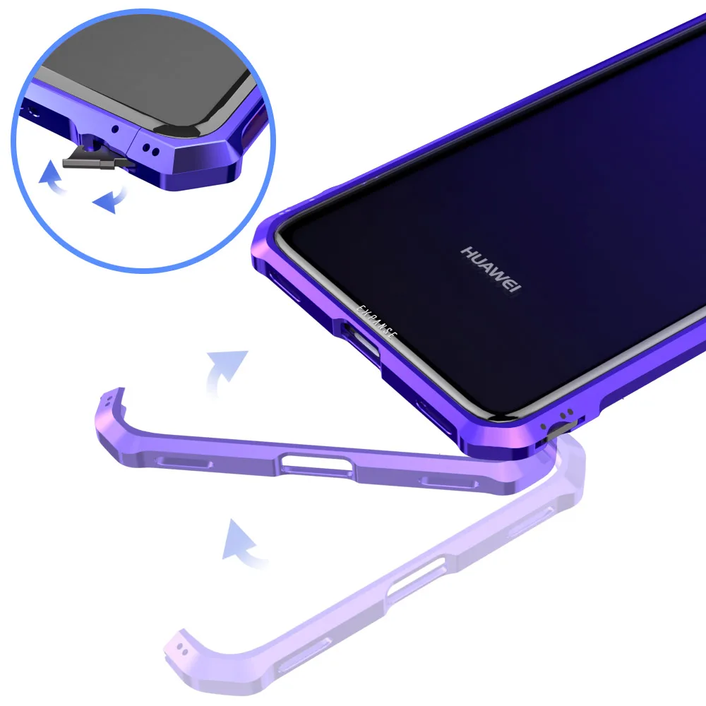 Чехол для huawei mate 20 pro металлический бампер авиационная алюминиевая рама с