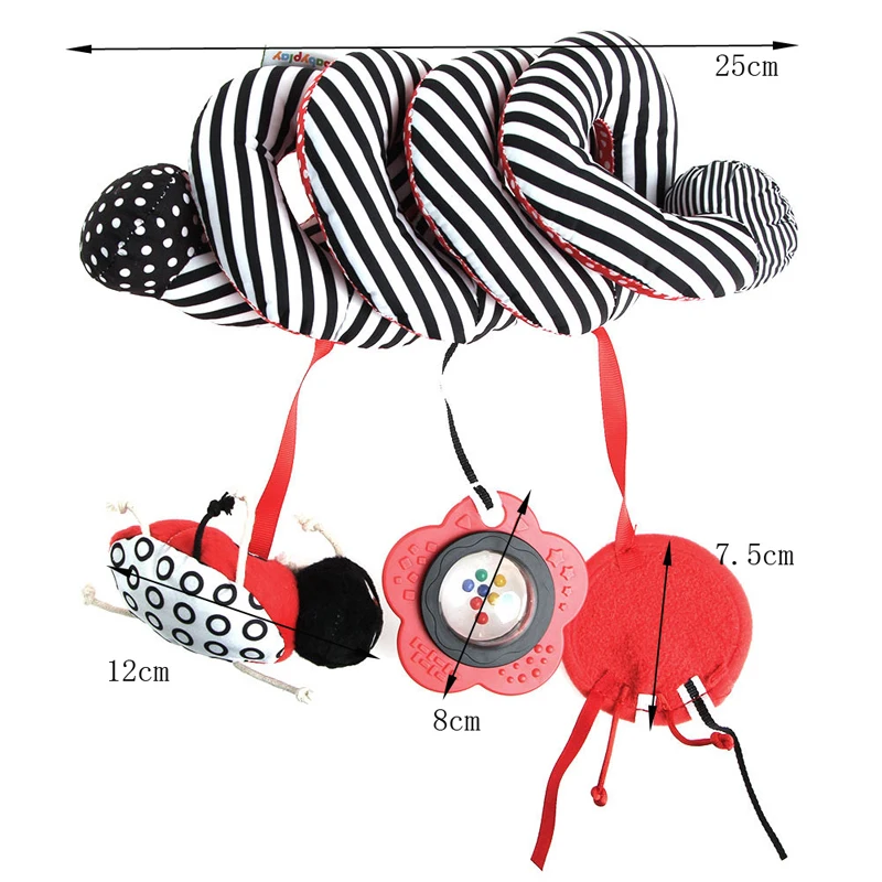 1Pc Baby Cute Toys Spiral Activity Bed Stroller Set Toy Crib Hanging Bell Rattle 1Pc Baby Cute Toys Spiral Activity Bed Stroller Set Toy Crib Hanging Bell Rattle