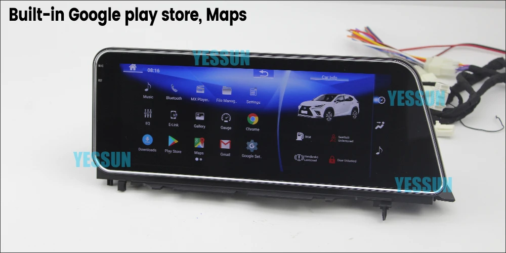 Clearance YESSUN 12.3" For Lexus RX 200t RX200t 2015~2018 Car Android Carplay GPS Navi maps Navigation Player Radio Stereo WiFi no DVD 5