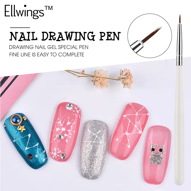 Ellwings волочильные ногтей гелем UV гель для 6 Цвет рисунок DIY специальный Живопись