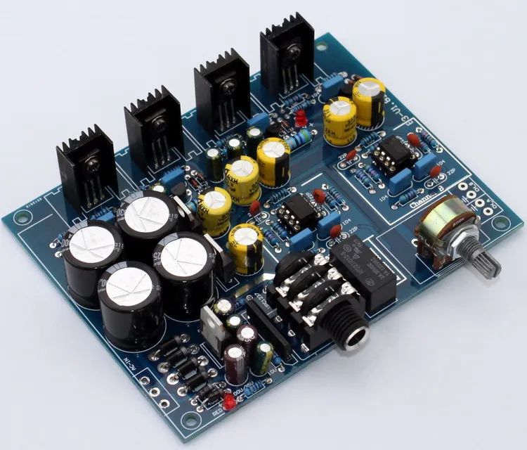 Плата усилителя мощности YJ0048 Hi-Fi усилитель BD139 BD140 NE5532 подходит для DIY E3 sound 126*97 мм |
