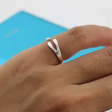 Wholesale High Quality Jewelry Silver Plated Cute Cool Nice Ring Size 5 For Women Best Gift