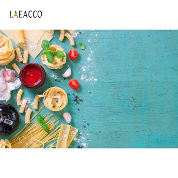 

Laeacco Wooden Board Vegetable Seasoning Food Kitchen Photography Backgrounds Customized Photographic Backdrops For Photo Studio