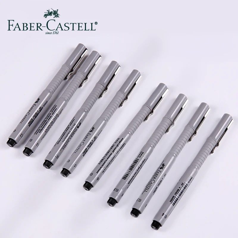 Немецкая гелевая ручка Faber-castell для рисования водонепроницаемая комиксная с
