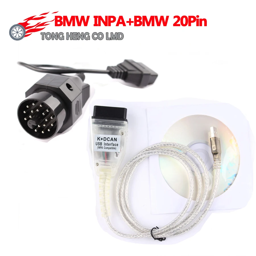 Для BMW INPA K can inpa k dcan USB OBD2 интерфейс INPA Ediabas для BMW с 20pin разъемом! 20 pin