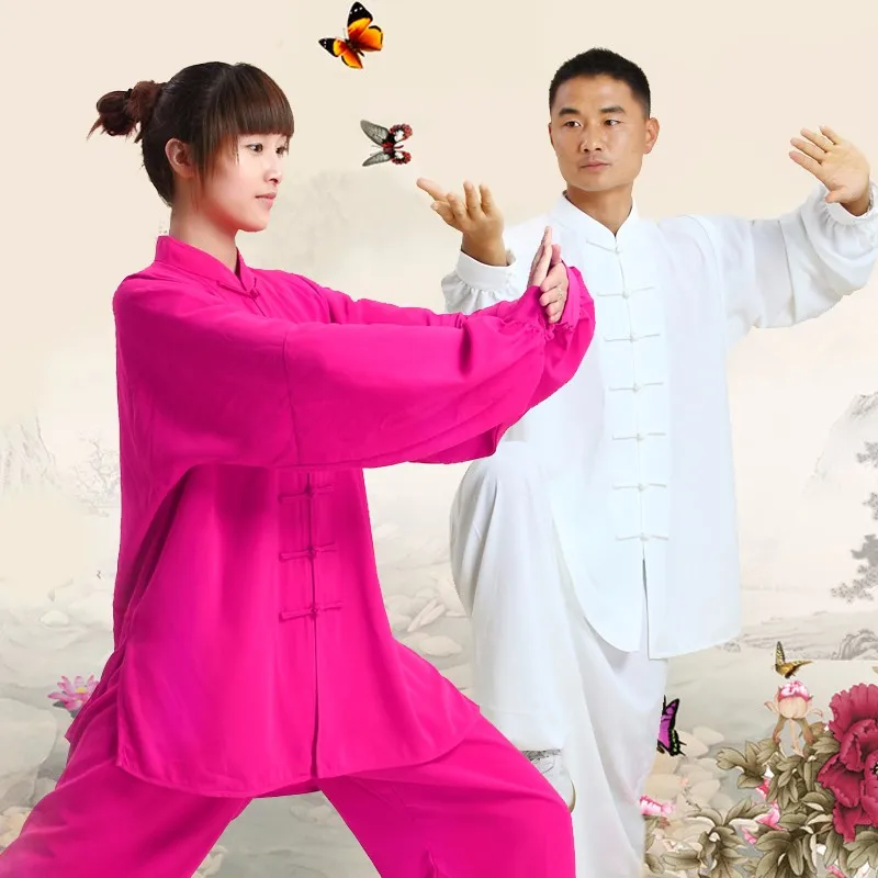 2016 New Chinese Kung Fu Suit Tai Chi Clothing Cotton Silk Martial Art Uniform wushu taiji clothing Taijiquan practice sets