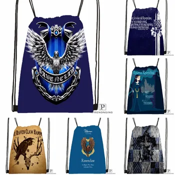

Custom Ravenclaw Drawstring Backpack Bag Cute Daypack Kids Satchel (Black Back) 31x40cm#180531-02-11