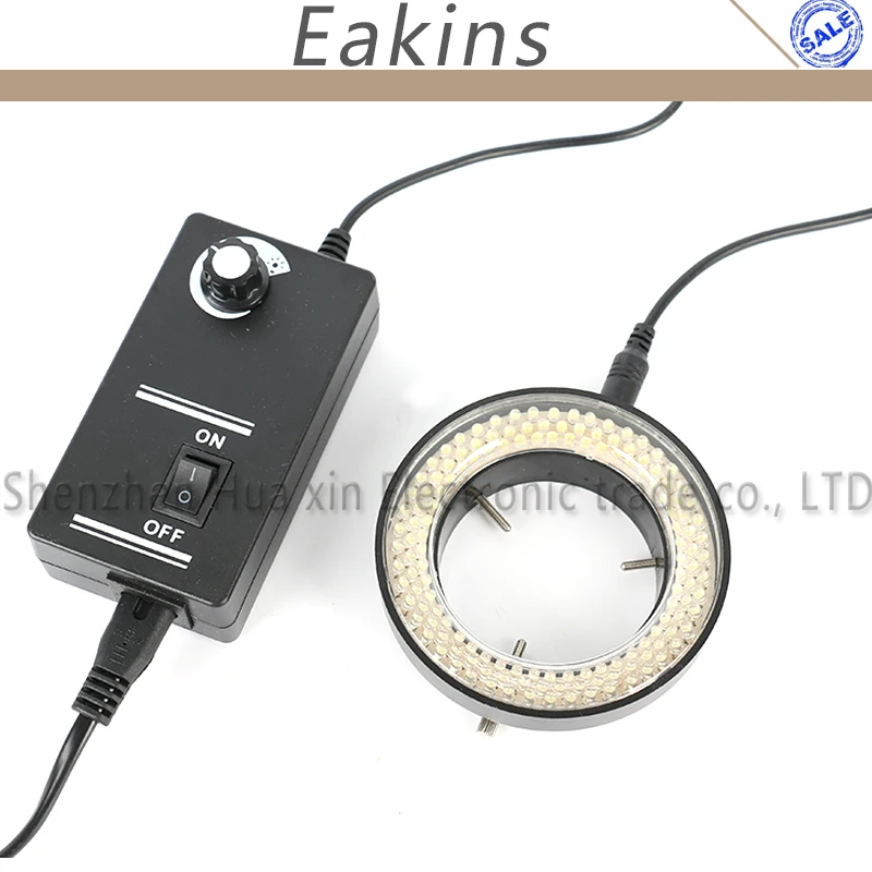  Adjustable 144 LED Ring Light Lamp 6500K 90V-240V For Industrial Stereo Microscope Trinocular Micro