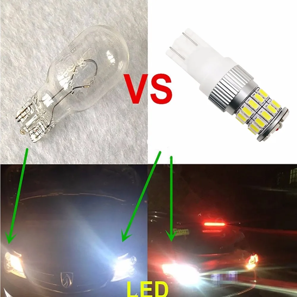 T10 W5W Led 194 36SMD 3014 Wedge Light White Car Side Bulb No Error Free 12V-30V (2)