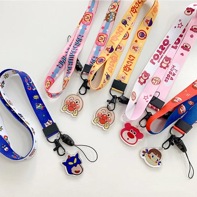 Cartoon Pattern Multi-function Mobile Phone Straps Rope Cute Strap Neck Lanyards For Airpods Case Hang Rope Strap For Keychain