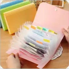 1 шт. Пластиковая Сумка для документов ярких цветов папка для файлов расширяющаяся папка для бумажников маленький размер 17,8*11,5*2,5 см