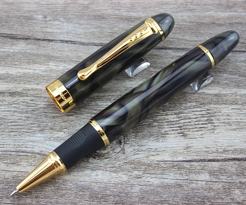

JINHAO X450 green Marble Fog signature Business office Medium Nib Rollerball Pen New 0.7mm black Refill roller ball pen