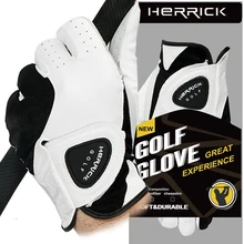 Новые перчатки для гольфа мужские из натуральной кожи дышащие нескользящие спортивные перчатки для гольфа